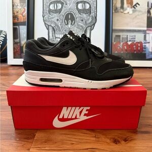 Nike Air Max 1 Black and White Shoes